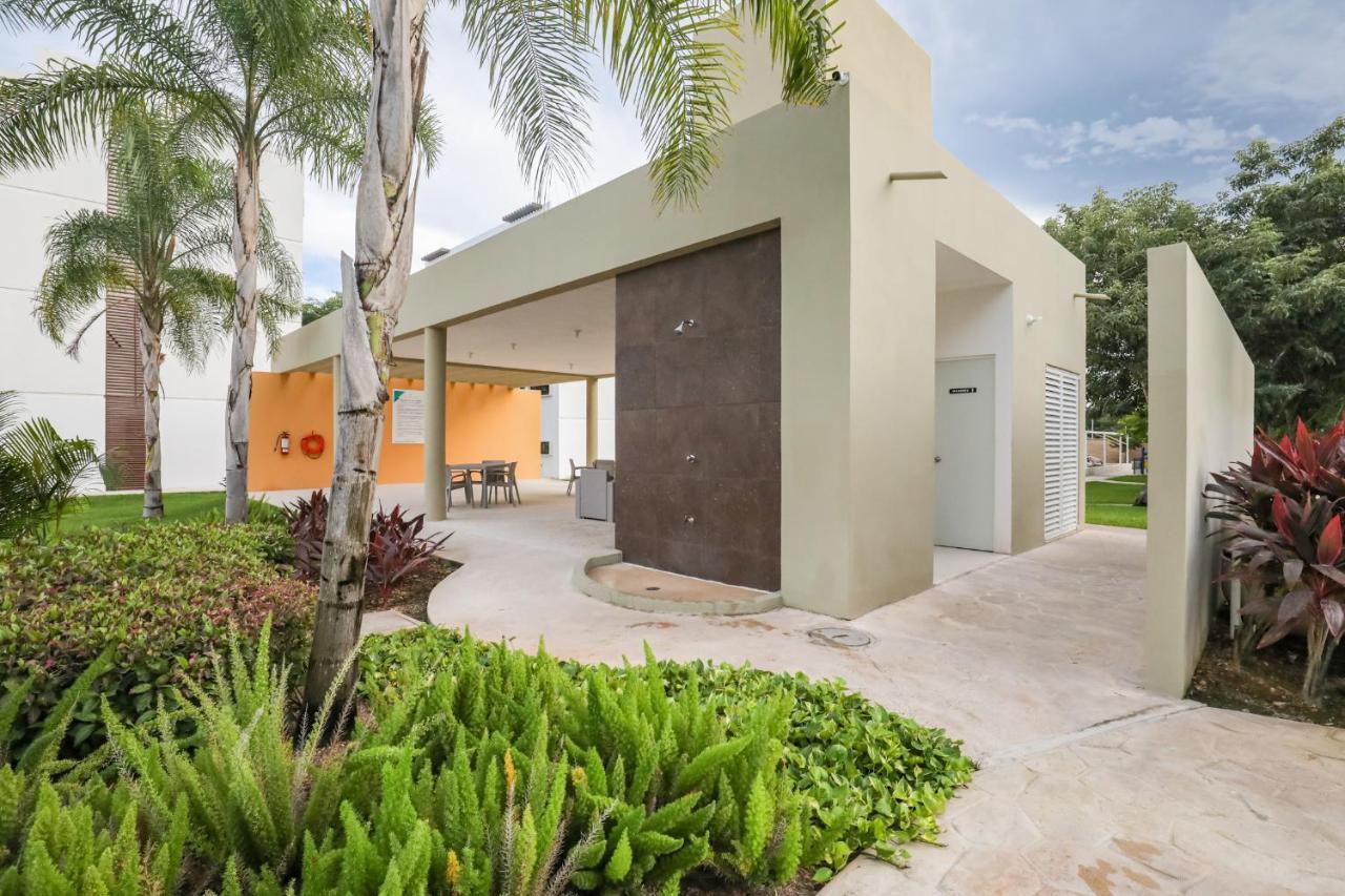 Departamento Lirios Residencial Para 5 Alberca Cancun Dış mekan fotoğraf