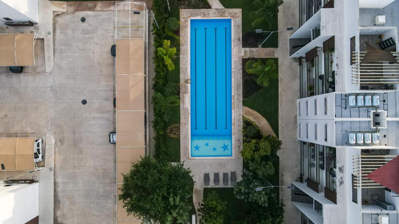 Departamento Lirios Residencial Para 5 Alberca Cancun Dış mekan fotoğraf