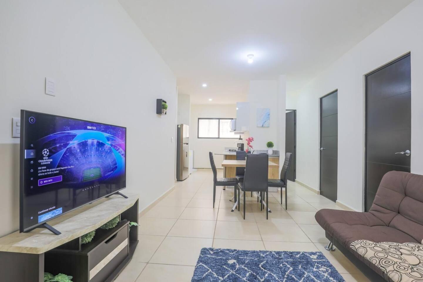 Departamento Lirios Residencial Para 5 Alberca Cancun Dış mekan fotoğraf